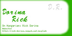 dorina rick business card